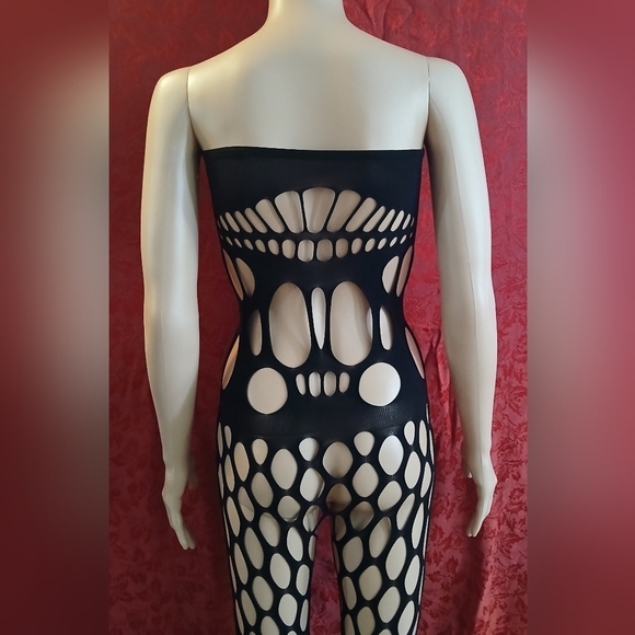 Fishnet Bodysuit Stockings Sleepwear Lingerie for Couple Dating Nightwear #5 - Picture 4 of 4